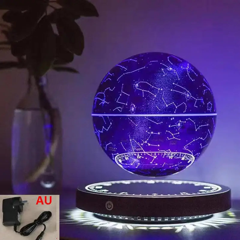 Magnetic Levitation Globe Lamp with LED Lighting - Floating Rotating Earth Design for Bedside Decor and Unique Christmas Gifts