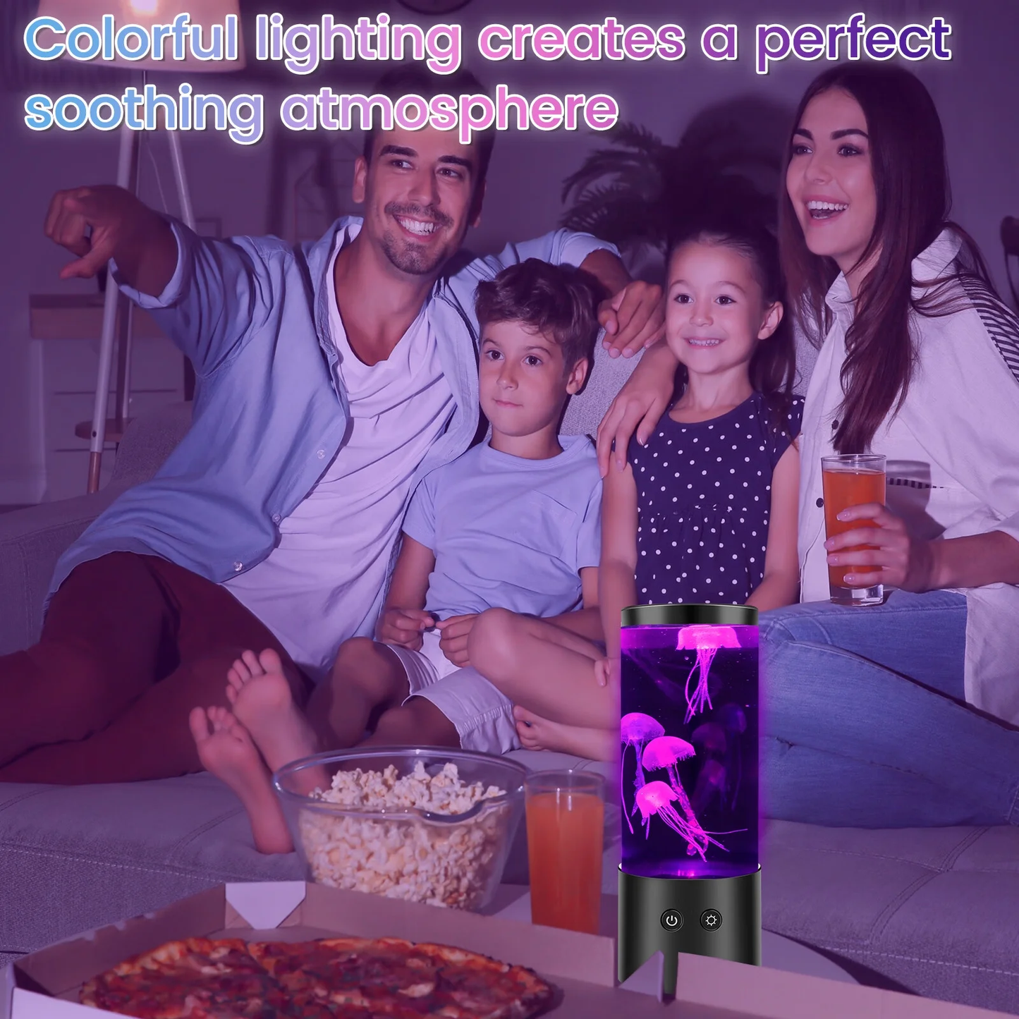 Transform Your Space with the Mesmerizing LED Jellyfish Lamp - Color-Changing Night Light for a Soothing Atmosphere