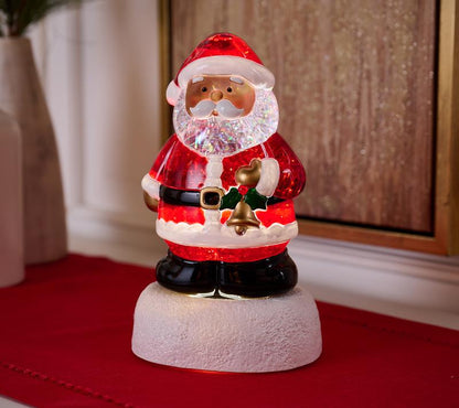 Enchanting 10.5" Illuminated Glitter Figure by Valerie - Perfect Holiday Cheer!