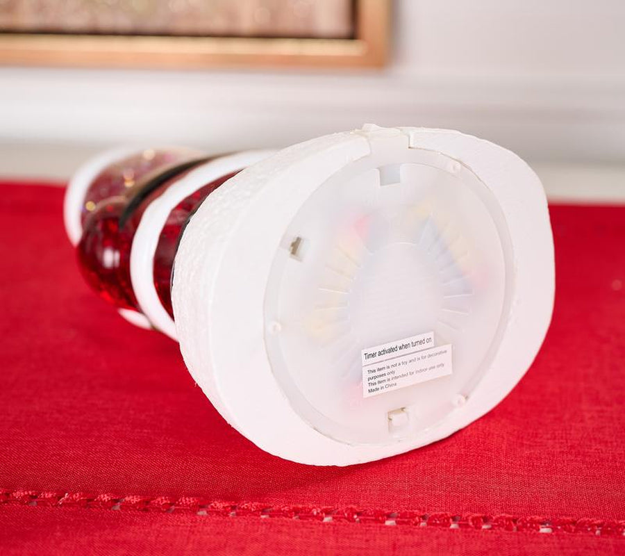 Enchanting 10.5" Illuminated Glitter Figure by Valerie - Perfect Holiday Cheer!