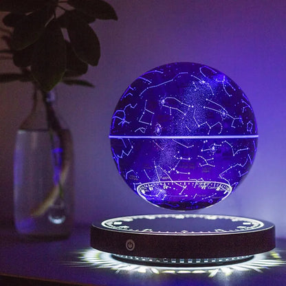 Magnetic Levitation Globe Lamp with LED Lighting - Floating Rotating Earth Design for Bedside Decor and Unique Christmas Gifts
