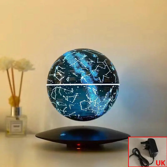 Magnetic Levitation Globe Lamp with LED Lighting - Floating Rotating Earth Design for Bedside Decor and Unique Christmas Gifts