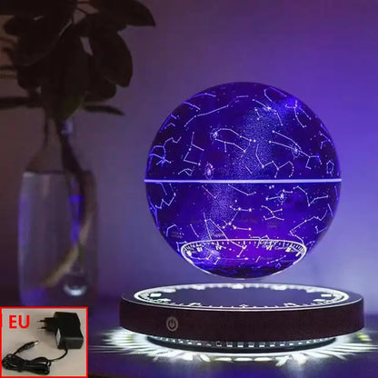 Magnetic Levitation Globe Lamp with LED Lighting - Floating Rotating Earth Design for Bedside Decor and Unique Christmas Gifts