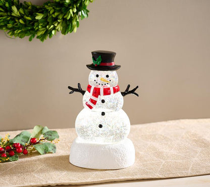Enchanting 10.5" Illuminated Glitter Figure by Valerie - Perfect Holiday Cheer!