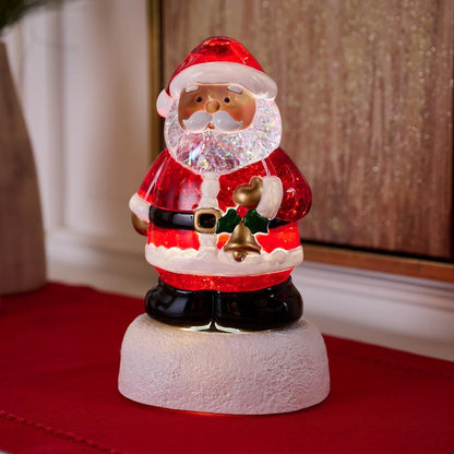 Enchanting 10.5" Illuminated Glitter Figure by Valerie - Perfect Holiday Cheer!