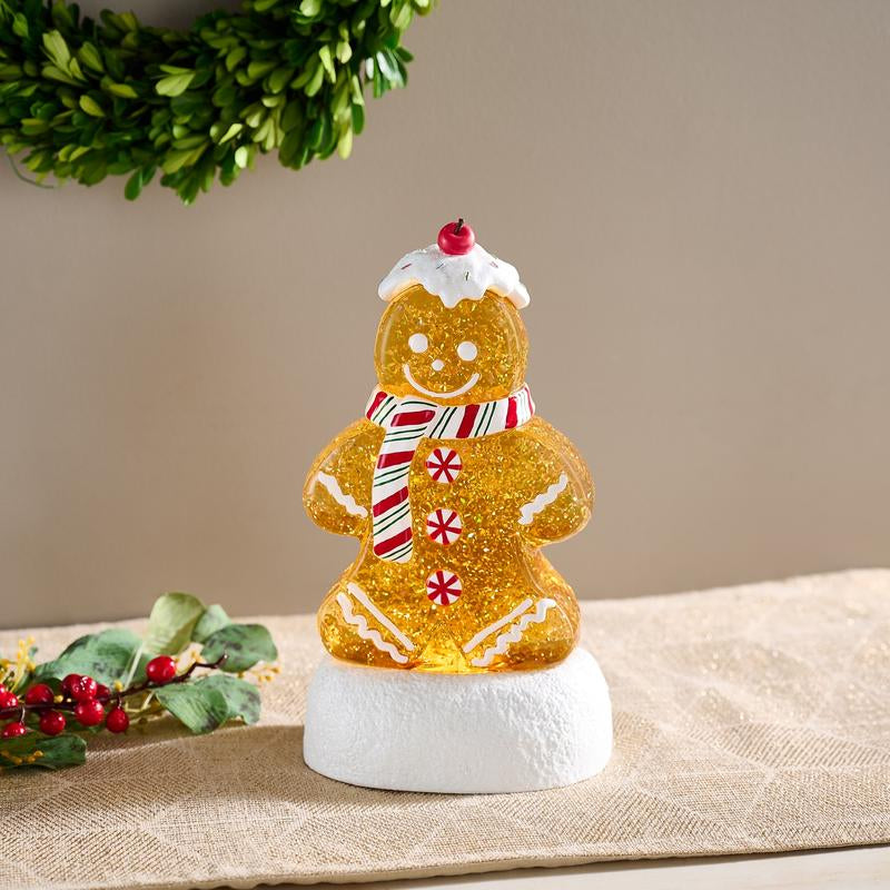Enchanting 10.5" Illuminated Glitter Figure by Valerie - Perfect Holiday Cheer!