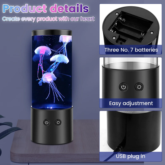 Transform Your Space with the Mesmerizing LED Jellyfish Lamp - Color-Changing Night Light for a Soothing Atmosphere